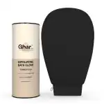 GHAR SOAPS Exfoliating Gloves For Body| Scrub Gloves For Dead Skin Pack of 1 (Black)