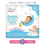 Fabie Baby Premium Small Pants Diaper with Leak Proof 12 Hours Absorption Tested In USA - (42 Count)