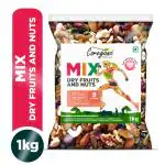 Coreganic Mix Dryfruits & Nuts[Almonds,Walnuts,Cashew,Pumpkin,Cranberry,Black Raisin & Many More]1Kg