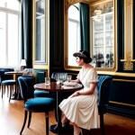 Love Creation A4 Size poster print for creative wall art- le-cafe-de-mademoiselle-art-print-6146( Sticker)