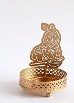 Heaven Decor Laddu Gopal Shadow Tealight Candle Holder