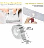SCHOLAZS Leakage Repair Waterproof Tape for Pipe Leakage Solution Aluminium Foil Tape Waterproof Adhesive Tape Sealing Butyl Rubber Tape for Surface Crack, Pipe Repair