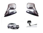 DrivEscape Hyundai Creta Front Fender Chrome Bonnet Mirror With Indicator (set of 2)