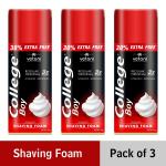 VETONI COLLEGE BOY Advanced shaving foam 3X action-regular skin for men(pack of 3)1200ML