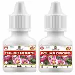 SANSAR AGRO Foliar Liquid Drops Fertilizer, Premium Essential Organic Liquid Fertilizer for Plants Growth (30 ml + 30 ml) (1+1= 2No's)