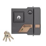 Godrej Locks EXS+ Altrix 2C Deadbolt Lock Set for Home Entrance Doors (Royal Titanium)