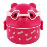 KATHIYAWADI Cartoon Lunch Box with Handle for Kids, Leak Proof Microwave Safe Tiffin Box for Boys, Girls (Multi Color)