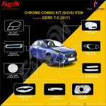 FALCON CAR CHROME ACCESSORIES COMBO KIT FOR SWIFT DZIRE 2017-2019