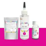 Kadam Skin Friendly Tie Dye Bottle, Dye Activator - Color Fixative Included, Cold Fabric Dye Colors (No T-Shirt, Hot Pink) Hot Pink Tie Dye Bottle