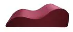 METRON Curved Shape Couch for Multi-Position Love Support Wedge Pillow | Perfect for Wedding Maroon Colour | Washable Cover | Size- Large | Pack of 1, Polyurethane Foam