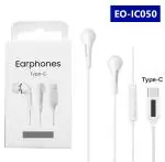 SNPD Sold: EO-IC050 Earphone Type-C Pin with Mic (Original Sound) Supportable for Samsung Without Earphone Jack Mobiles