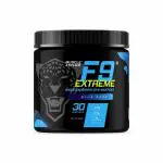 Muscle Asylum F9 Extreme Pre-Workout Energy Supplement (300gm, Blue Razz) | High Caffeine + Beta Alanine + EAA- Creatine Free - 30 Servings