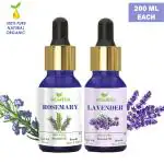 Homeda Lavender and Rosemary Essential Oil (200ML each) for Hair Growth, Skin, Face, Body, Diffuser, Sleep, 100% Pure Aroma Essence Oil for Aromatherapy