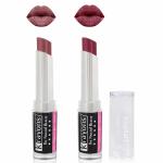 Krayons Ultimate Moisturizing Matte lipstick Waterproof Long lasting Moody Maroon Burgundy 3.5gm Each Combo (Pack of 2)