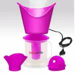 Healthgenie Steam Vaporizer, 3 in 1 Facial Steamer & Inhaler For Cold, Cough & Sinus| (Pink)