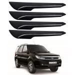 Oshotto (BP-04) Car Black Rubber Bumper Protector/Corner Moulding Compatible with Tata Safari Storme -(Set of 4 pcs)
