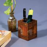 Fanusta Handmade Wooden Pen Holder