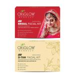 Oxyglow Herbals Oxyglow Herbals Bridal Facial Kit 53 Gm And Oxyglow Herbals D-Tan Facial Kit 50 Gm (Pack Of 2)