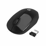 Portronics Toad 12 Wireless 2.4G Optical Mouse with Ergonomic Design, USB Receiver for Notebook, Laptop, Computer, MacBook, Windows, MacOS, (Z Black)