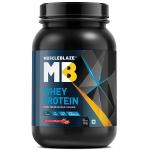 MuscleBlaze 100% Whey Protein, Ultra Premium Blend with Whey Protein Concentrate & Whey Protein Isolate, 25 g Protein per Scoop (Strawberry, 1 kg / 2.2 lb)