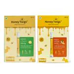 Ginger Honey and Lemon Honey, Net Weight - 480g(240g + 240g - 60 Twigs)