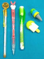 Neel Plastic Multicolor Pen Pencil Eraser Etc. Cute Long Erasers Set For Kids