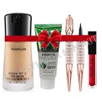 CLASSYHUDA PROFESSIONAL FOUNDATION, ALOE VERA PRIMER, EYELINER & MATTE LIQUID LIPSTICK. COMBO [PACK OF 4] PROFESSIONAL KIT