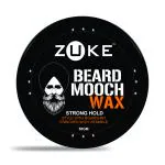 Zuke Beard & Mooch Wax For Strong Hold - With Vitamin-E, Almond Oil & Sunflower Oil (50g)