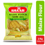 Ahaar 2 Kg Maize Flour/Makki Atta (500gm each X 4 pack)
