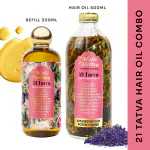 Vedic Valley Hair Oil With Refill 21 Tatva Herb Oil -100% Certified Natural An Age Old Grandma's Recipe