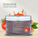 Glamroot Tomato Brightening Facial Scrub Gel for Gentle Tan Removal & De-Pigmentation Scrub.
