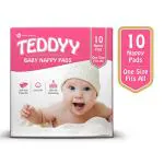 Teddyy Cotton Baby Nappy Pads (Pack Of 10)