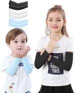 SHIVAAY Newbyinn Arm Sleeves for Kids, Child 1 Pair/ 3 Pairs, UPF 50 UV Sun Protection Cooling Sleeves to Cover Arms for Girls, Boys, Babies, Toddlers, Children