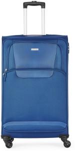 Aristocrat Amber | Large Check-in Trolley | Soft Sided Luggage | Polyester | Blue