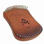 amiciSound Harpika, 17 Strings Musical Instrument Lyre Harp with Engraved Notes, Spare Strings and Tuner for Beginners
