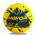 Mayor Shooter Football | Machine Stitched Football | Training Ball | Soccer Ball | for Men/Women | Football Size - 5 (Yellow/Back)
