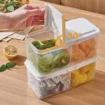 Netrowel New Portable Kitchen Fruit Vegetable Plastic Food Storage Container With Lid