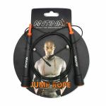 ANTINA Light Weight Long Adjustable Leap Speed 10 Ft Steel Cable Skipping Jump Rope for Men (Orange)