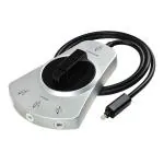 Microware Audio Splitter with Fiber Optical Cable