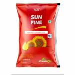 SUN FINE 100 PERCENT PURE GROUNDNUT OIL ONE LITRE (PACK OF 19)