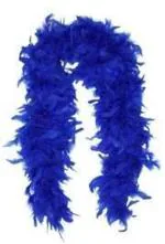 Kaku Fancy Dresses Fluffy Feather Boa Stole,Fashion Show/Bachelorette Party Dress Up Scarf/Retro Theme/Boa Party Prop/Party Favour -Blue, Free Size, for Boys & Girls
