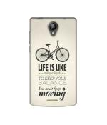 Casotec Life Pattern Print Design Printed Silicon Soft TPU Back Case Cover for Micromax Bolt D320