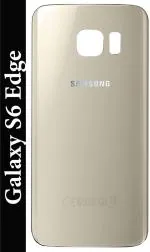 PURPLESAVVY Gold Glass Back Panel For Samsung Galaxy S6 Edge