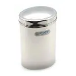 Coconut Oval Stainless Steel Canister with Lid 1 L (E21)