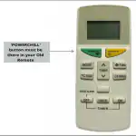 Paril Remote Re-132A Compatible for DAIKIN AC Remote control ( powerchil button)
