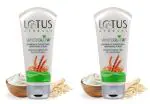 Lotus Herbals Whiteglow Oatmeal & Yogurt Skin Whitening Scrub, 50g x Pack of 3