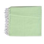  Klorix Organic Cotton Silky Soft Bhagalpuri Handloom Dull chadar /Top Sheet/Ac Chadar for All Season (Size 52 X 94 Inch) with Green Color Plain Designe .Pack of 1