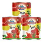 HEERALAL'S Tomato Puree with Ripe Tomatoes | 1140Gm (380Gm x 3) | Gravy Mix | Quick Cooking