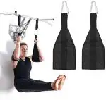 LEOSPORTZ Ab Straps Ab Slings Gym Hanging Fitness Sling Abdominal Straps with Quick Locks for Pull Up Fitness Elbow Support 1 Pair