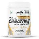 Onelife 100 % Raw Creatine Monohydrate Powder Unflavoured 3000mg, Pure and Instantized Powder Supplement 100gm